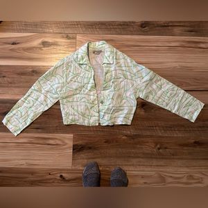 NOT CURRENTLY FOR SALE Paloma Wool Linen Crop Top Jacket - XS